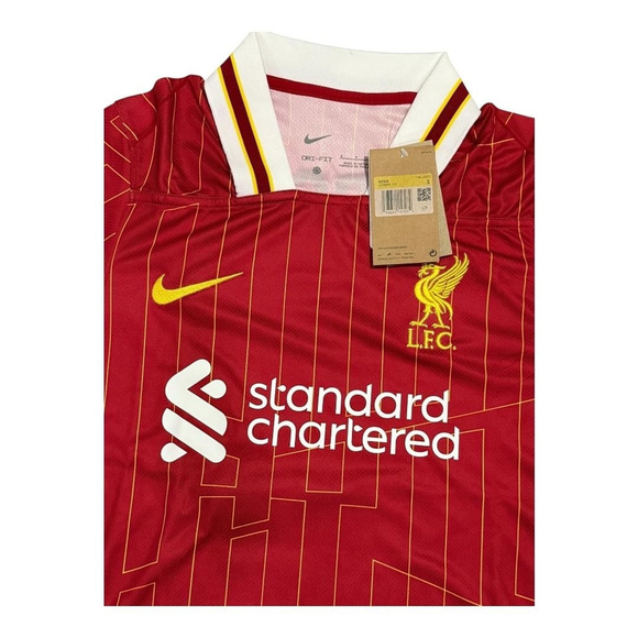 Liverpool FC Shirt Mens Small Red Nike Premier League Virgil 4 Soccer Jersey New - Picture 5 of 11